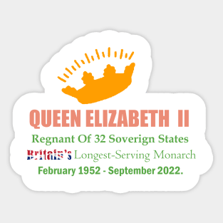 Queen Elizabeth ll Sticker